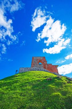 Castle Hill tarihi merkezi Vilnius karmaşık kalıntıları