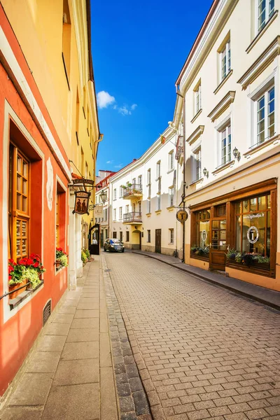 Tight Street in old town in Vilnius — Stock Photo, Image