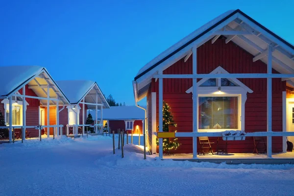 Santa Claus Holiday Village House Lapland — Stockfoto