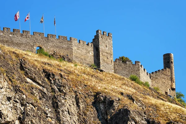 Tourbillon castello sulla collina di Sion Vallese Svizzera — Foto Stock