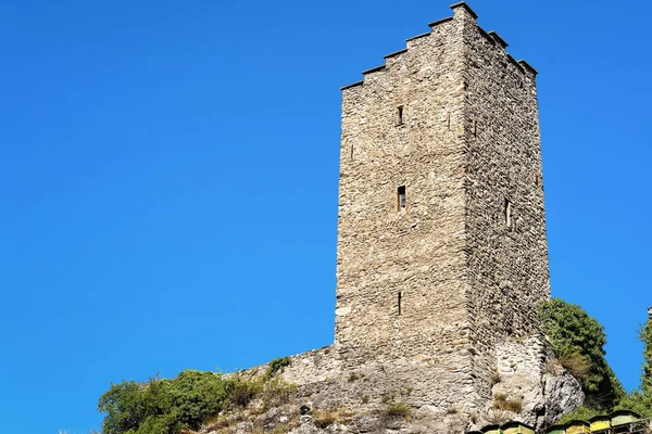 Torre del Castello Majorie a Sion Vallese Svizzera — Foto Stock