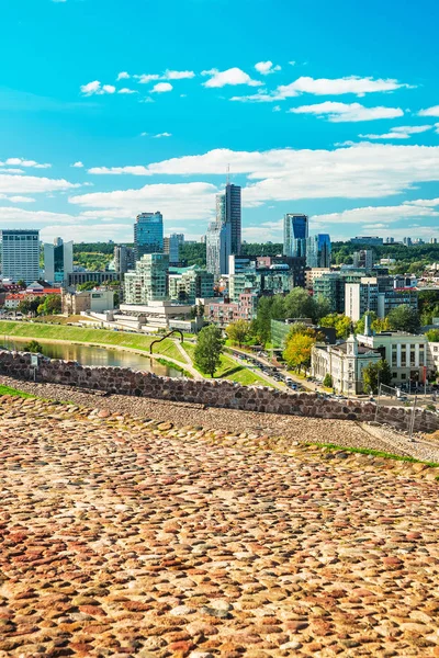 Financial district with skyscrapers of Vilnius — Stock Photo, Image