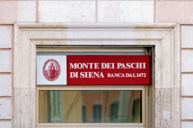 Plakası Monte dei Paschi di Siena Banca