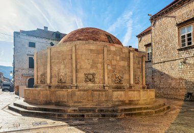 Dubrovnik eski şehir büyük Onofrio Çeşmede