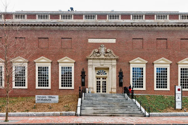 Гарвардський художній музей в Гарвард дворі Кембридж ма Америка — стокове фото
