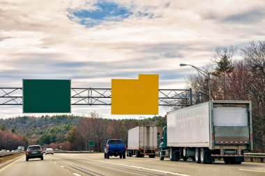 New York Amerika'nın iki boş yol göstergesi tabak