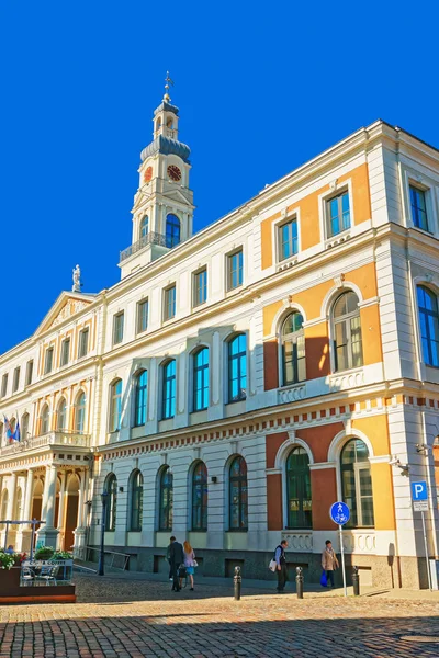 A Városháza téren Balti Riga Városi Tanács — Stock Fotó