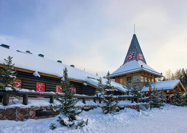 Pueblo de Santa Claus en Laponia Escandinavia — Foto de Stock