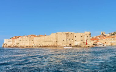 Adriyatik Denizi Dubrovnik Saint John Kalesi ve eski liman