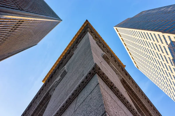 Skyscrapers at Financial district Downtown Boston MA — Stock Photo, Image