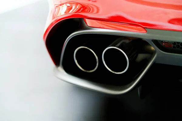 Exhaust stack pipe of Italian Car Stock Image