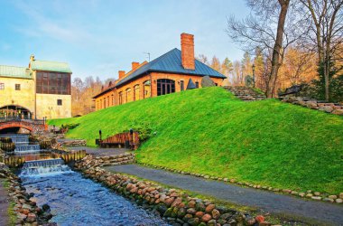 Binaların mimari Vilnius Baltık Belmontas Pavilniai Bölgesel Park