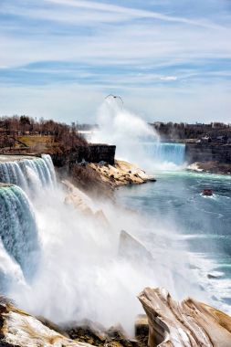 Niagara Falls early spring America clipart
