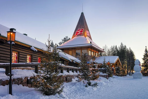Pueblo de Santa Claus en Laponia Escandinavia — Foto de Stock