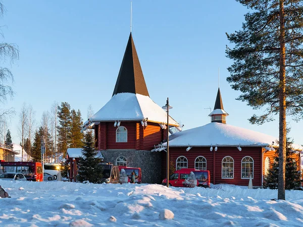 Pueblo de vacaciones de Santa Claus en Laponia Escandinavia —  Fotos de Stock