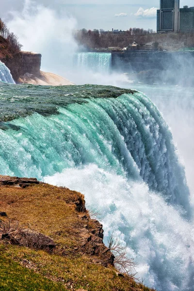 Cataratas del Niágara USA principios de primavera América — Foto de Stock