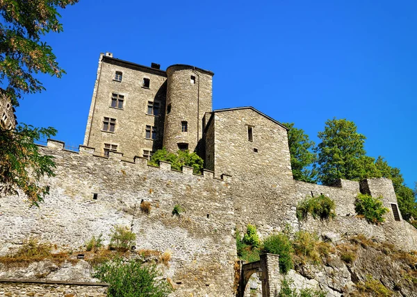 Altes Gebäude der alten Hauptstadt Wallis Schweiz — Stockfoto