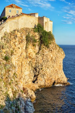 Old Town duvar Dubrovnik Hırvatistan insanlara