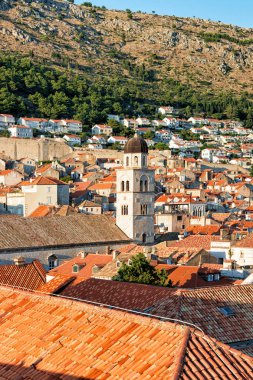 Hırvatistan Dubrovnik surları gelen Fransisken Manastırı çan kulesi