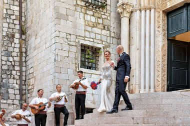 Gelin Damat ve müzisyenler Kilisesi Kazısı Dubrovnik