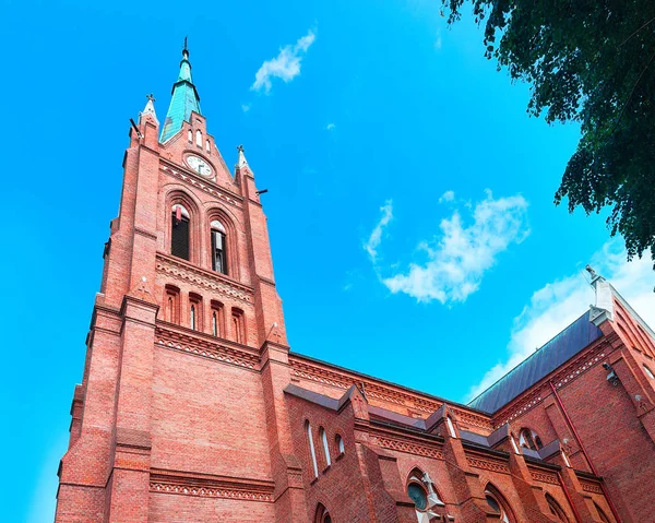 Церква Успіння Пресвятої Богородиці в місті Паланга — стокове фото