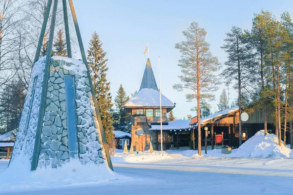 Santa Claus Hlavní pošta Laponska Skandinávie — Stock fotografie