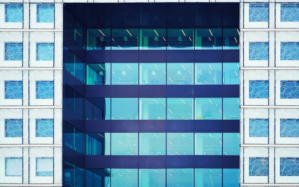 Fragment of glass building in Helsinki — Stock Photo, Image