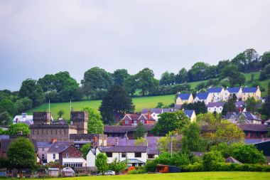Brecon Beacons Güney Galler İngiltere'de köyde