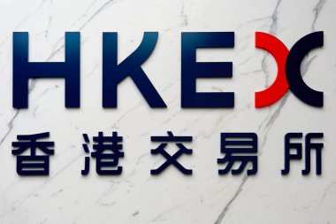Duvar HKEx kitabe Hong Kong borsası Binası