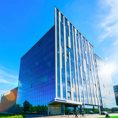 Modern ofis iş Mahallesi Baltupiai Vilnius gökdelen Binası