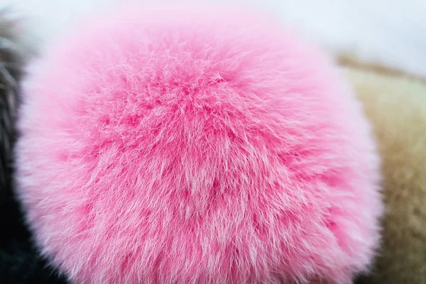 Fur pompon — ストック写真