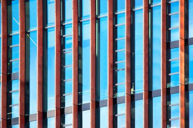 Modern ofis cam ve metal ticaret bölgesinin gökdelen Binası