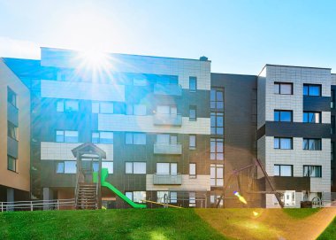 Yeni daire konut Çocuk Bahçesi günbatımı