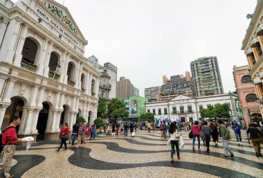Macao Arata meydanında merhamet kutsal evi turist