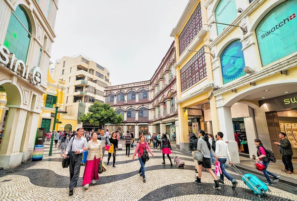 Tarihi eski şehir meydanında Arata turist Macao Merkezi — Stok fotoğraf