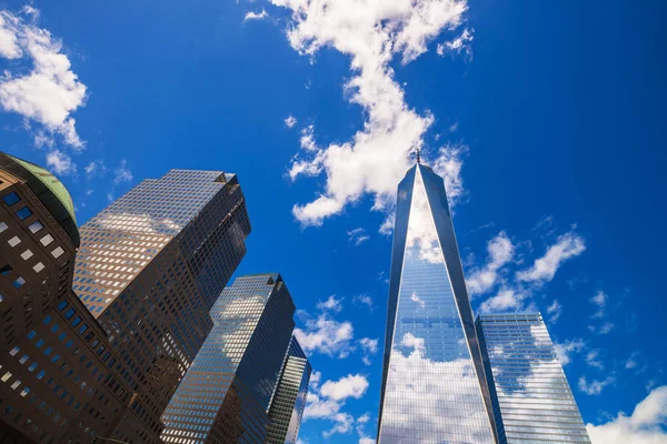 World Trade Center e Freedom Tower NYC — Fotografia de Stock