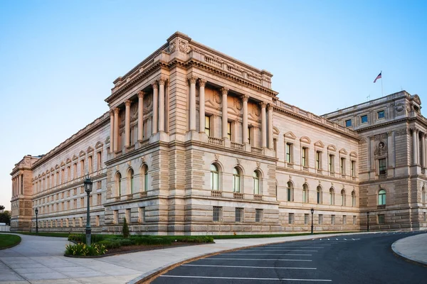 Edificio de la Biblioteca del Congreso en Washington US — Foto de Stock