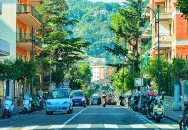 Sorrento tarihi kısmında yol içinde taşıma