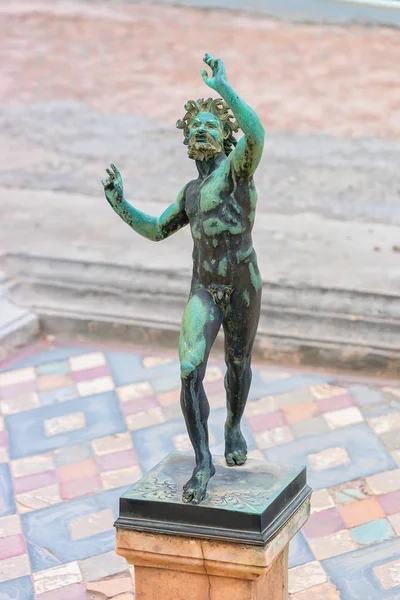 Satir heykelinin House Faun Antik şehir Pompei