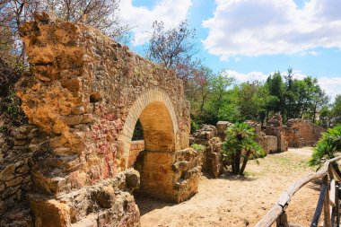 Old roman ruins in Villa Romana del Casale Piazza Armerina