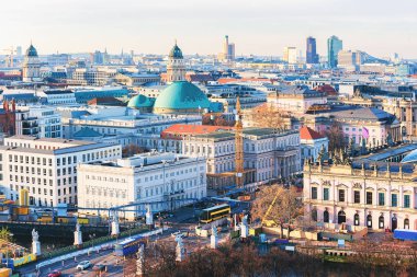 Cityscape with Unter den Linden Street in Berlin