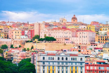 Cityscape Cagliari eski Merkezi