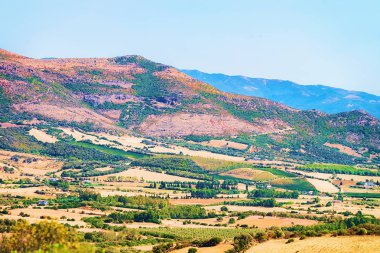 Perdaxius Carbonia Iglesias Sardinya kırsal manzara