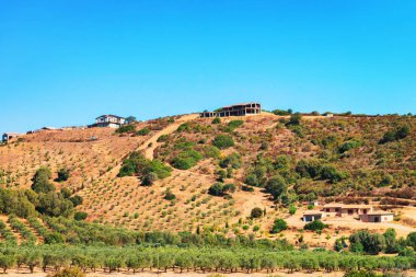 Carbonia Iglesias Sardunya'nın tarım manzara