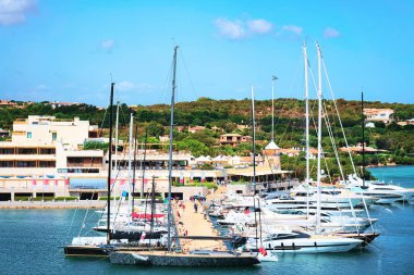 Porto Cervo Costa Smeralda Sardina Marinada Lüks Yatlar