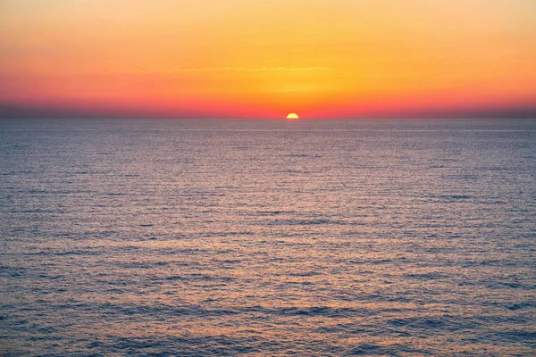 Východ slunce na Středomoří moře v Palermu — Stock fotografie