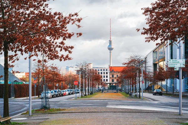 Televisietoren en het centrum van Berlijn — Stockfoto