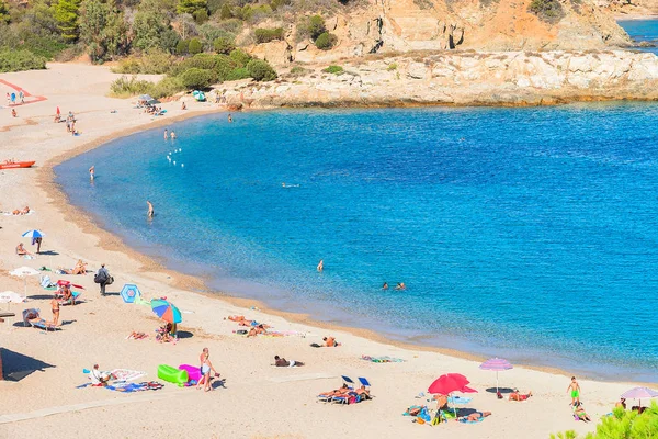 Praia de Chia no Mar Mediterrâneo — Fotografia de Stock