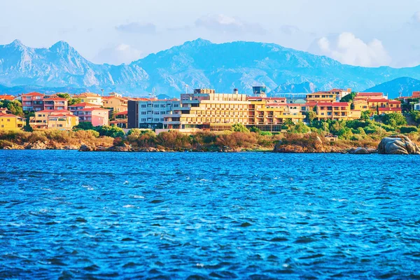 Cityscape Olbia Akdeniz Sardunya ile — Stok fotoğraf