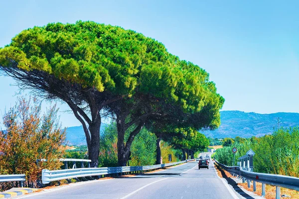 Droga w Cagliari Sardynia — Zdjęcie stockowe